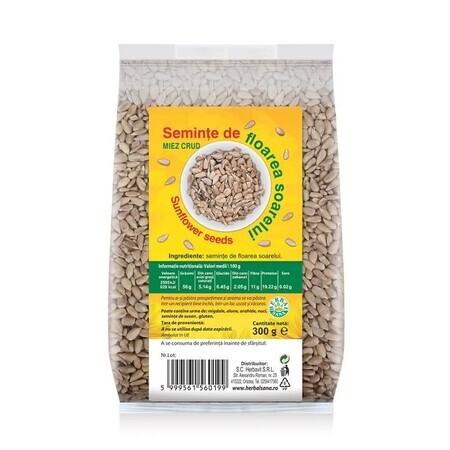 Semillas de Girasol Crudas Granada, 300 gr, Herbal Sana