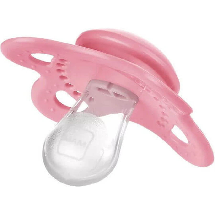 Chupetes de Silicona Mamá Original Love Daddy - Rosa 2-6 meses 2pcs