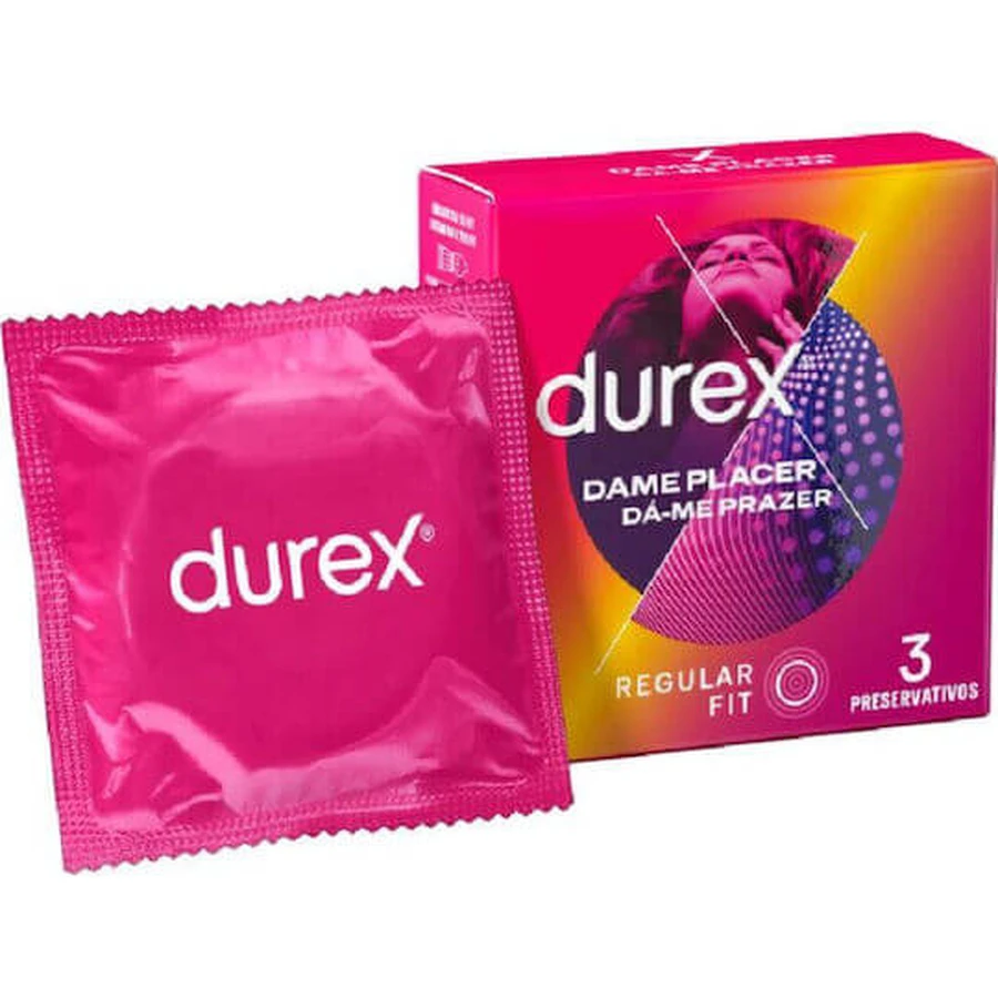 Durex Prezervative Música Dame Placer Acanalado 3pcs