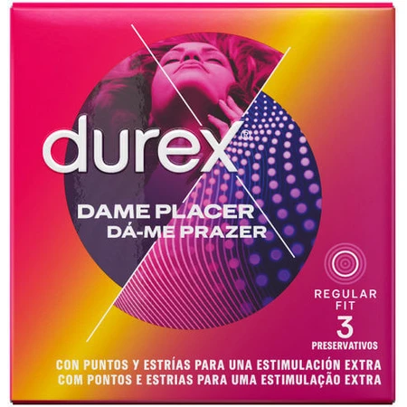 Durex Prezervative Música Dame Placer Acanalado 3pcs