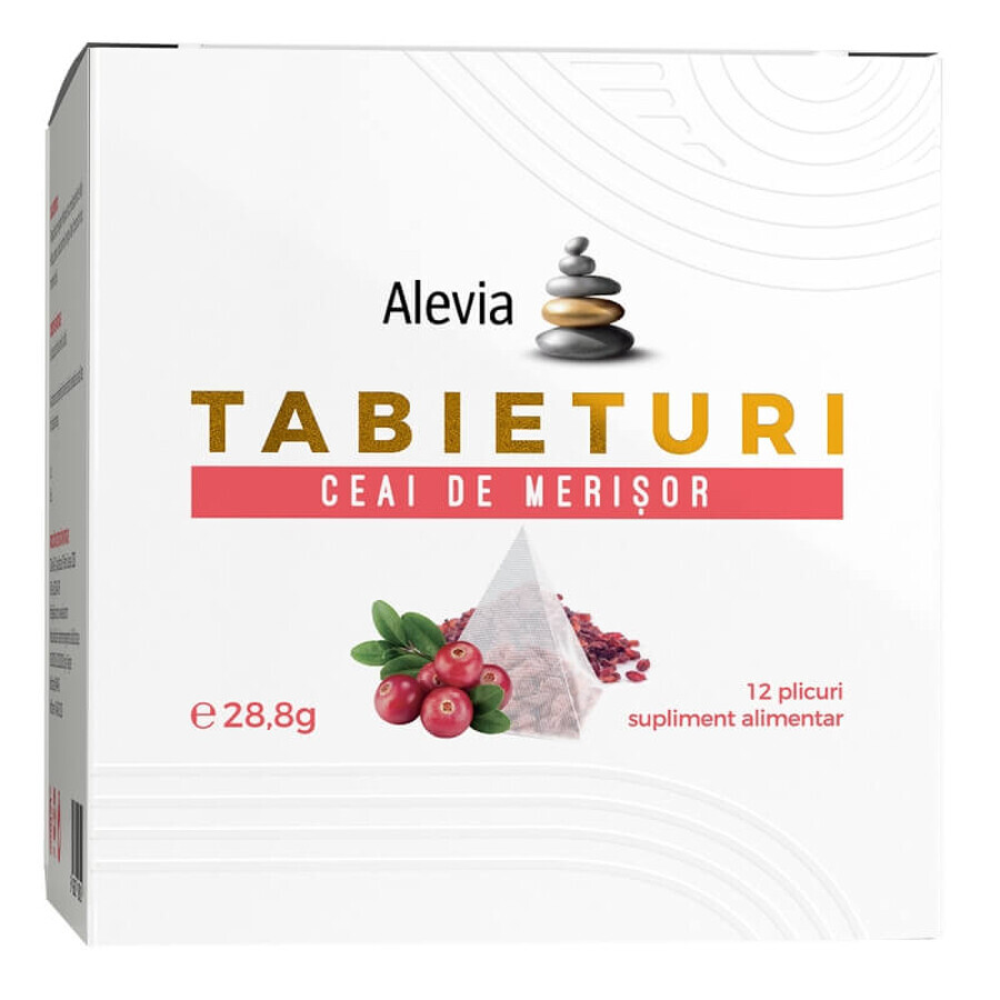 Thé à la canneberge Tabieturi, 12 sachets, Alevia