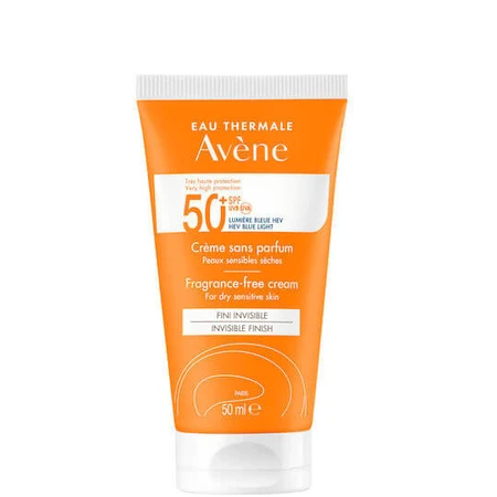 Eau Thermale Avène Zeer Hoge Zonbescherming Geurvrije Gezichtscrème SPF50 50ml