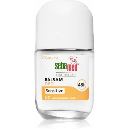 Sebamed Sensitive Skin Balsam Deodorant 48h sub formă de Roll-On Fără aluminiu 50ml