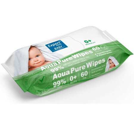 Toallitas húmedas Aqua Aloe Vera, 60 unidades, Expert Wipes