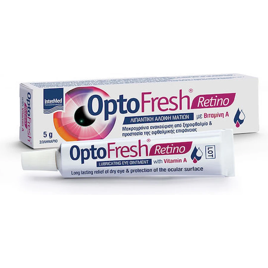 InterMed OptoFresh Retino Lubricating Eye Ointment with Vitamin A 5gr