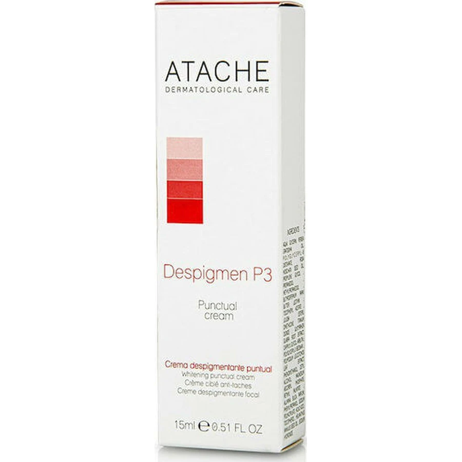Atache Despigmen P3 24h Gezichtscrème voor reconstructie, whitening en roodheid met Retinol en Vitamine C 15ml