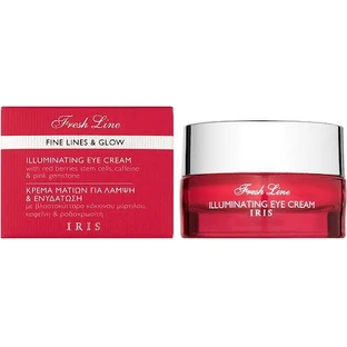 Fresh Line Cremă Hidratantă de Ochi Împotriva Cearcănelor pentru Strălucire cu Acid Hialuronic și Aloe Vera 15ml