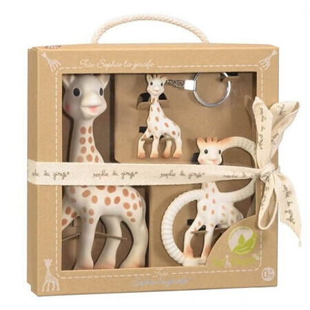 Lot de 2 jouets de dentition et porte-clés Maman et Bébé Girafe Sophie, Vulli