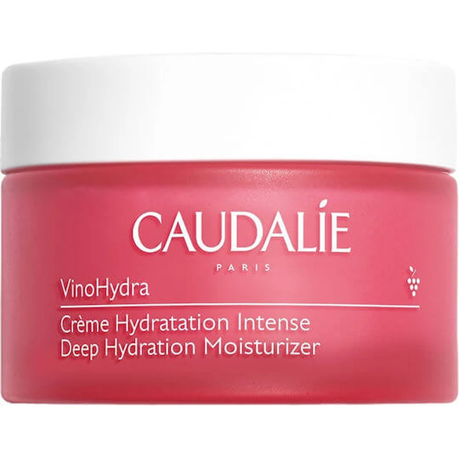 Caudalie Vinohydra Crème hydratante visage à l'acide hyaluronique et aux prébiotiques 50ml