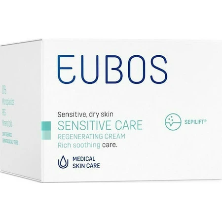 Eubos Sensitive Crème de nuit hydratante et réparatrice pour le visage au collagène 50ml