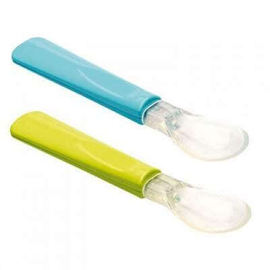 Juego de 2 cucharas con punta de silicona, Thermobaby