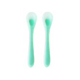 Set of 2 silicone spoons, Blue, Mombella