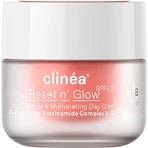 Clinea Reset n' Glow Crema Viso Giorno con SPF20 per l'Anti-Età e la Radiosità con Niacinamide e Prebiotici 50ml