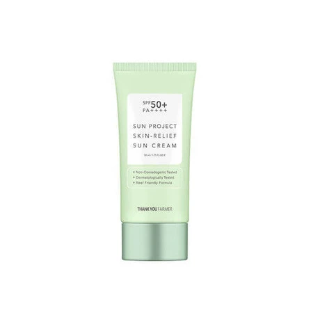 Thank You Farmer Sun Project Sun Project Skin Relief przeciwsłoneczny krem ochronny do twarzy SPF50 50ml: ceny i cechy