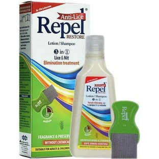 UNI-PHARMA Repel Repel Anti-lice Restore 3 in 1 Lice Treatment Shampoo & Lotion 200ml
