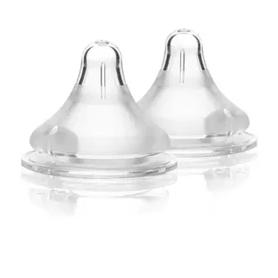 Tetina de silicona de flujo rápido, 2 piezas, Lansinoh