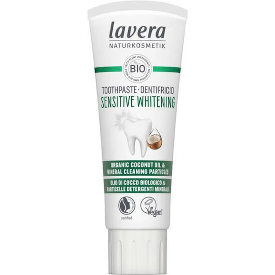 Lavera Sensitive Whitening Pastă de dinți pentru Albire , Placă bacteriană și Carii dentare 75gr