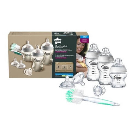 Set di bottiglie di vetro, +0 mesi, Tommee Tippee