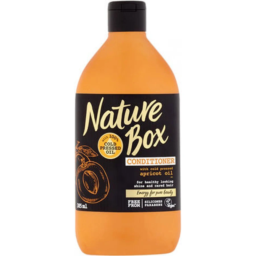 Nature Box Abrikozenolie Reconstructie/Voedende Conditioner voor Alle Haartypen 385ml