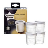 Set of 4 milk storage containers, Tommee Tippee