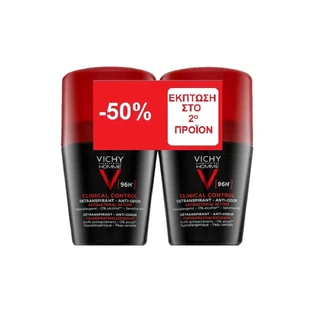Deodorant 96h Roll-On 2x50ml Vichy Homme