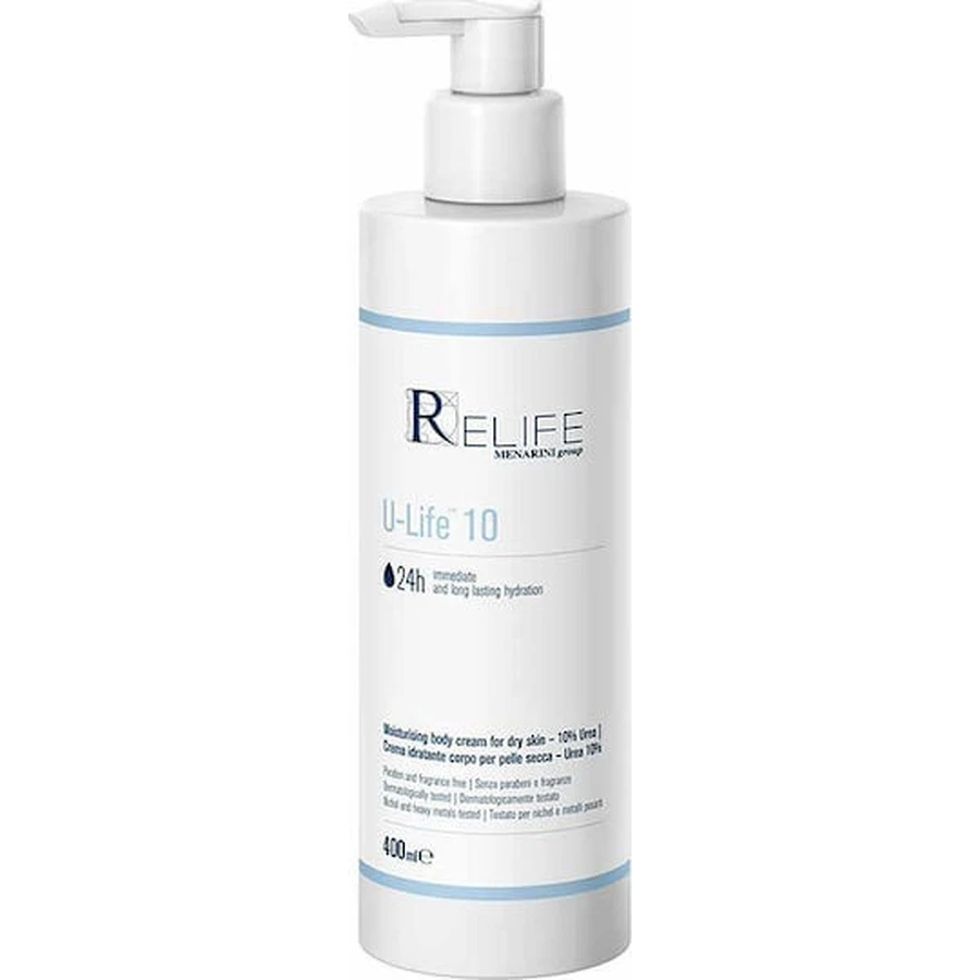 Relife U-Life 10 Moisturising Crema hidratant pentru corp cu Uree pentru piele uscată/foarte uscată 400ml
