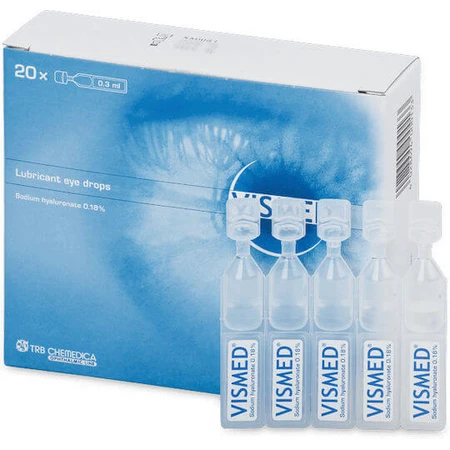 TRB Chemedica Vismed Hyaluronic Acid Eye Drops for Dry Eyes 20x0.3ml