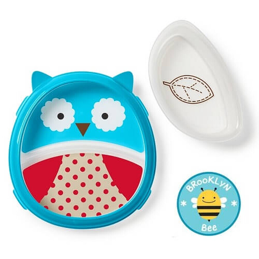 Set Piatto e Ciotola Smart Zoo - Gufo, +6 mesi, SkipHop