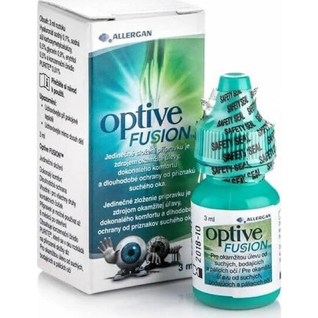 Allergan Optive Fusion Picături Oftalmice cu Acid Hialuronic pentru Ochi Uscat 3ml