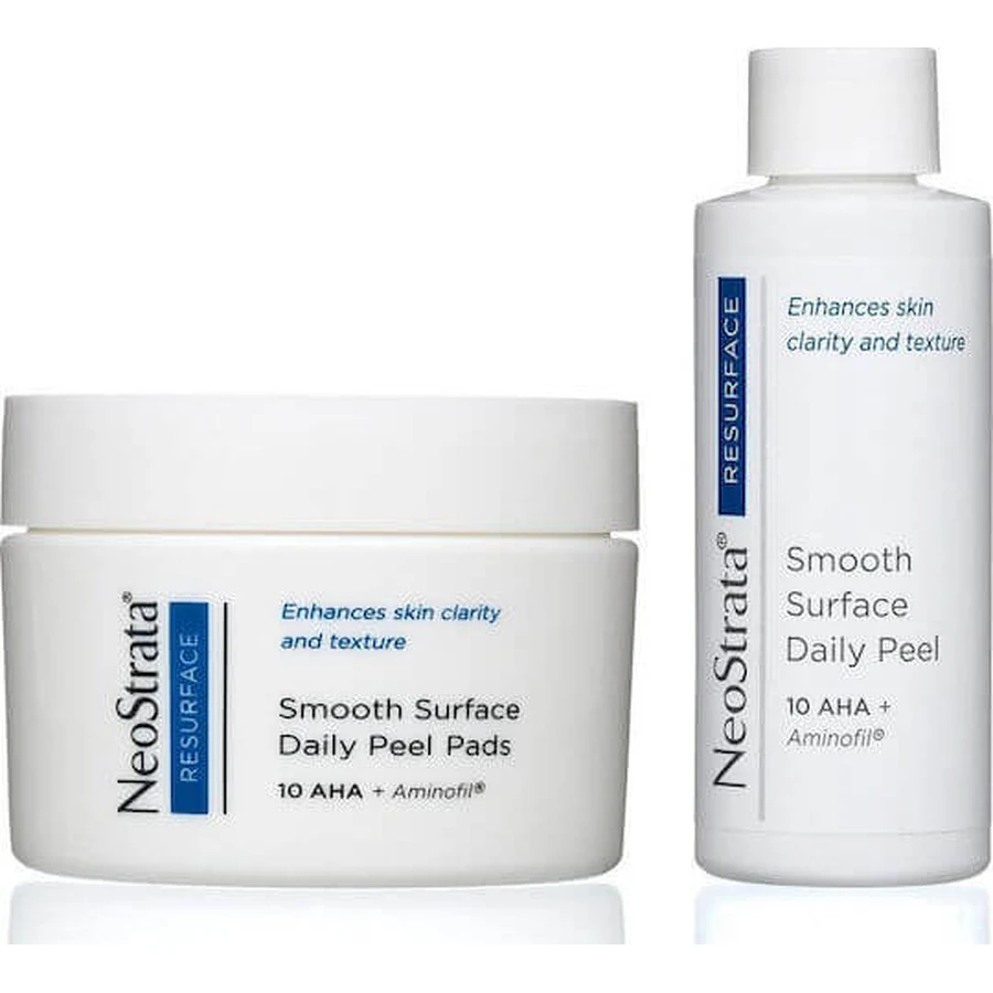 Neostrata Resurface Smooth Surface Exfoliación Diaria 10 Aha, Almohadilla Exfoliante Facial en 36 Discos 60ml
