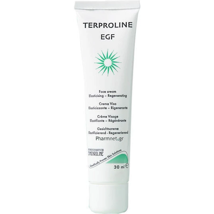 Synchroline Terproline EGF Cremă de Față 24h pentru Hidratare și Reconstrucție cu Acid Hialuronic și Ceramide 30ml