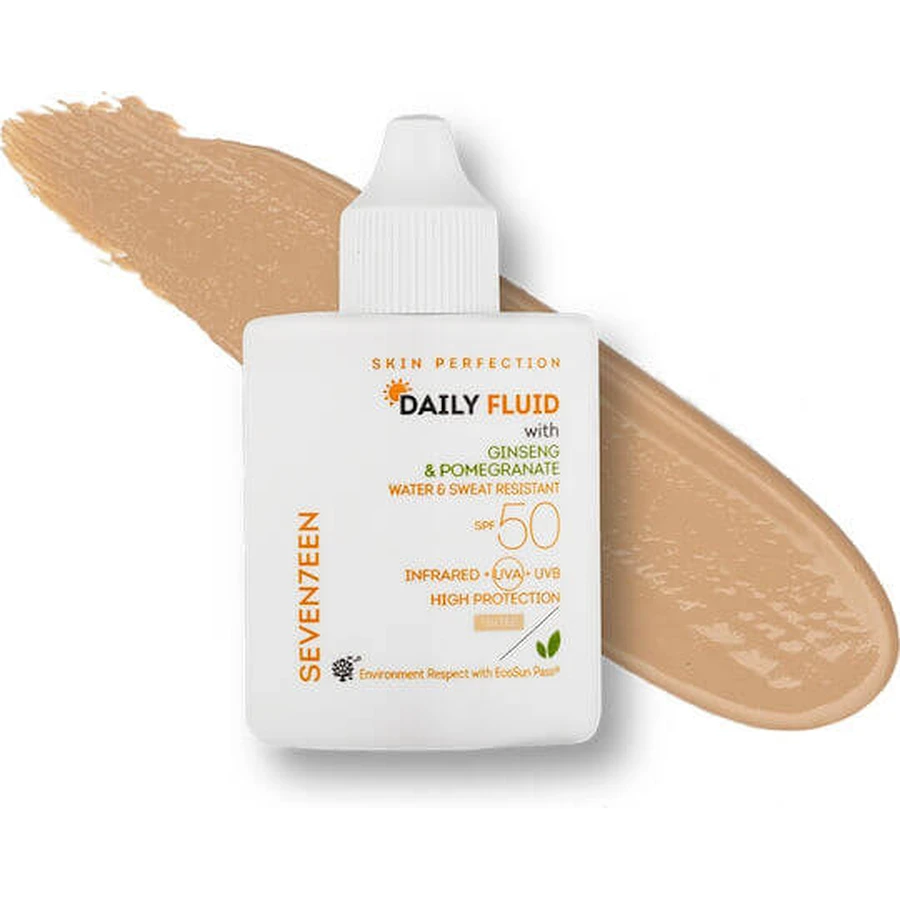 Seventeen Daily Fluid Lozione solare resistente all'acqua SPF50 con pigmento 35ml