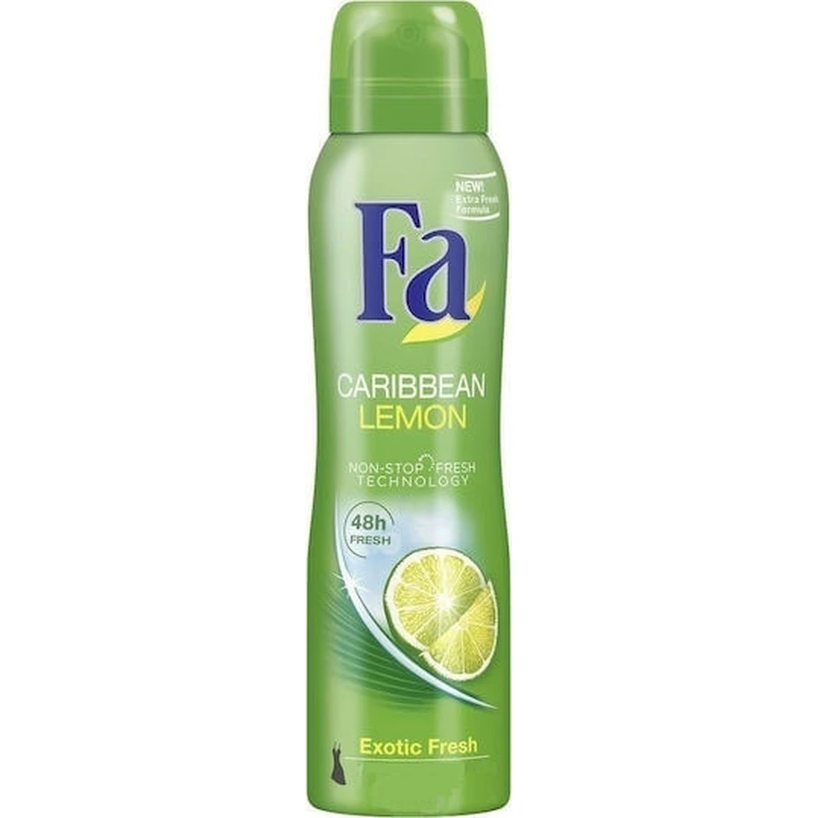 Fa Caribbean Lemons Exotic Fresh 48h dezodorant w sprayu 150ml: ceny i cechy