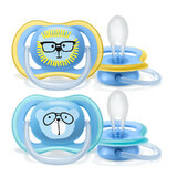 Ultra air soother set, Deco Zoo, Boys, 18 months +, 2 pcs, SCF349/14, Philips Avent