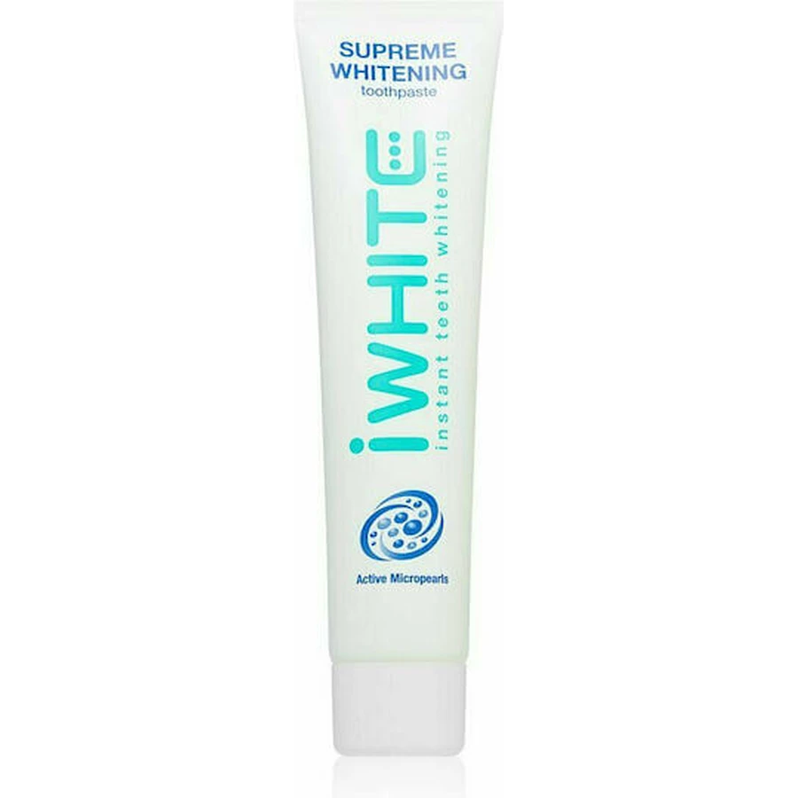 iWhite Supreme Whitening Pastă de dinți pentru Albire & Periuță de dinți transparentă 75ml