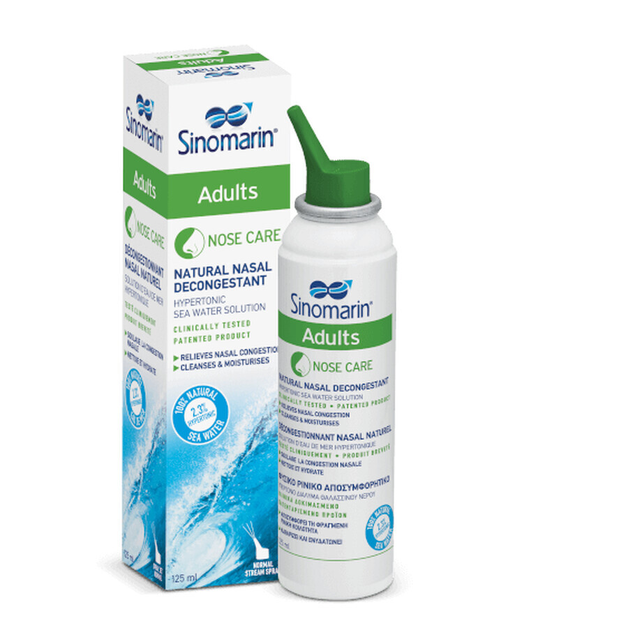 Sinomarin Adultos, Descongestionante Nasal Spray, 125 ml, Gerolymatos International