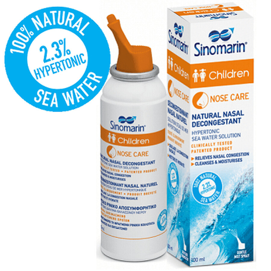 Sinomarin Niños, Descongestionante nasal spray, 100 ml, Gerolymatos International