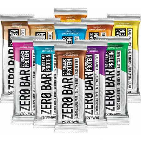 Biotech USA Zero Bar mit nativem Molkenisolat Riegel mit 40% Protein und Kokosnuss-Schokoladengeschmack 20x50gr