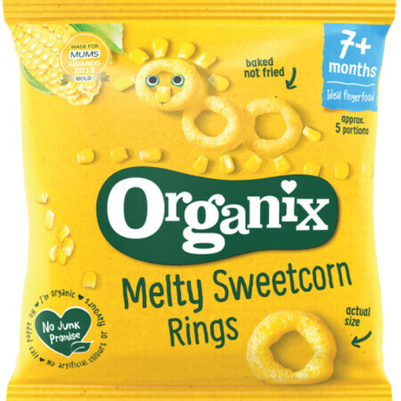 Bio-Snack mit Zuckermais in Ringform, +7 Monate, 20 g, Organix