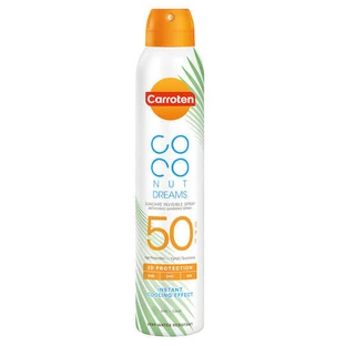 Carroten Coconut Dreams Wodoodporny spray przeciwsłoneczny do ciała SPF50 200ml
