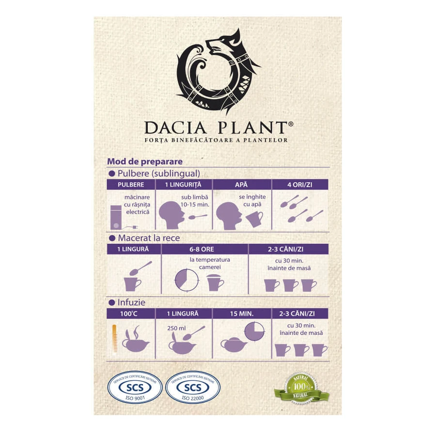 Sint-janskruid thee, 50g, Dacia Plant