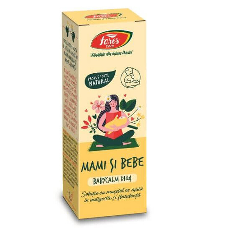 Solutie Babycalm Mami si Bebe, D104, 30 ml, Fares