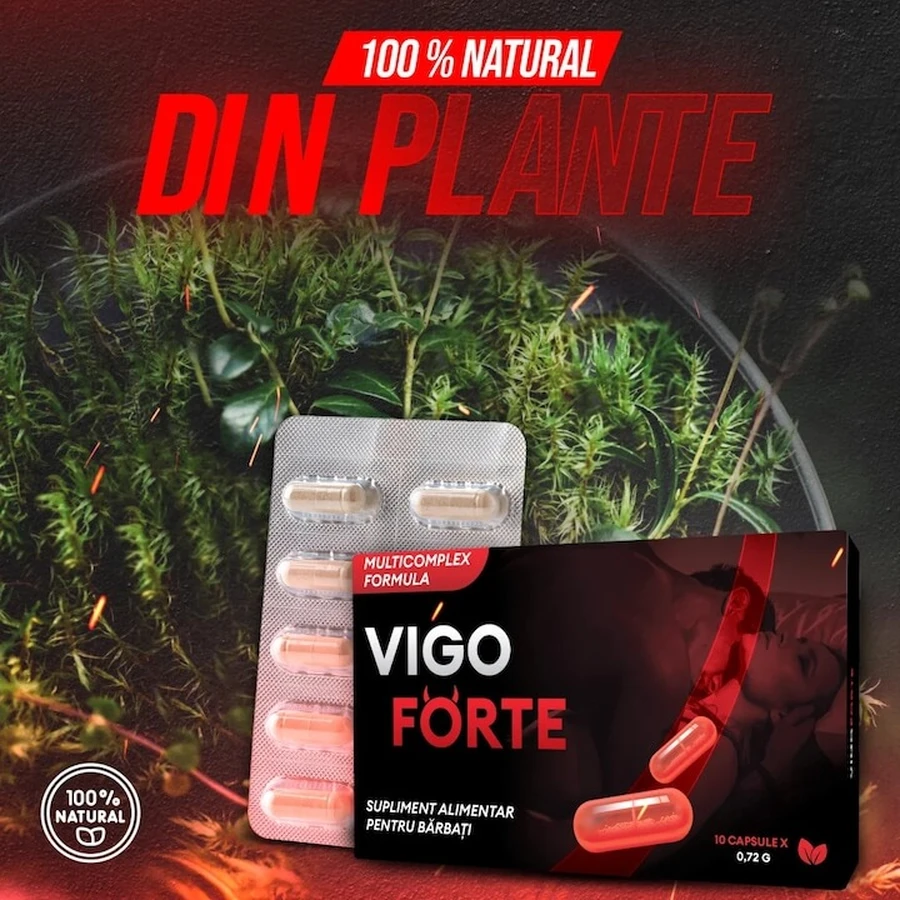 VigoForte Pastile Pentru Potenta si Erectie, 100% naturale, 10 capsule, Colt de Sanatate