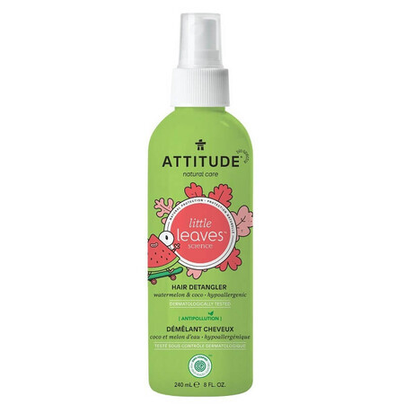 Solución alisadora de cabello de sandía y coco, BabyLeaves, 240 ml, Attitude