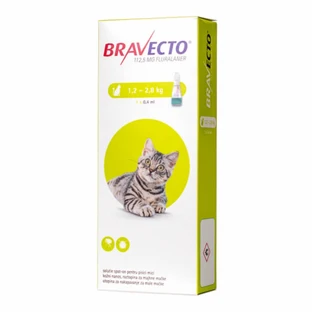 Bravecto Spot On Cat 1.2-2.8 kg, 112.5 mg, 1 pipette