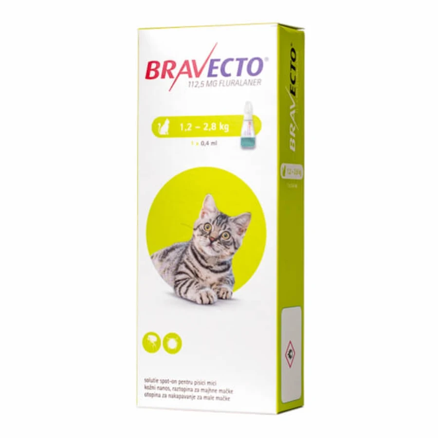Bravecto Spot On Cat 1.2-2.8 kg, 112.5 mg, 1 pipette