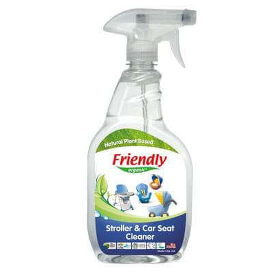 Spray ecológico para la limpieza de sillas de paseo, cochecitos y sillas de coche, 650 ml, Friendly Organic