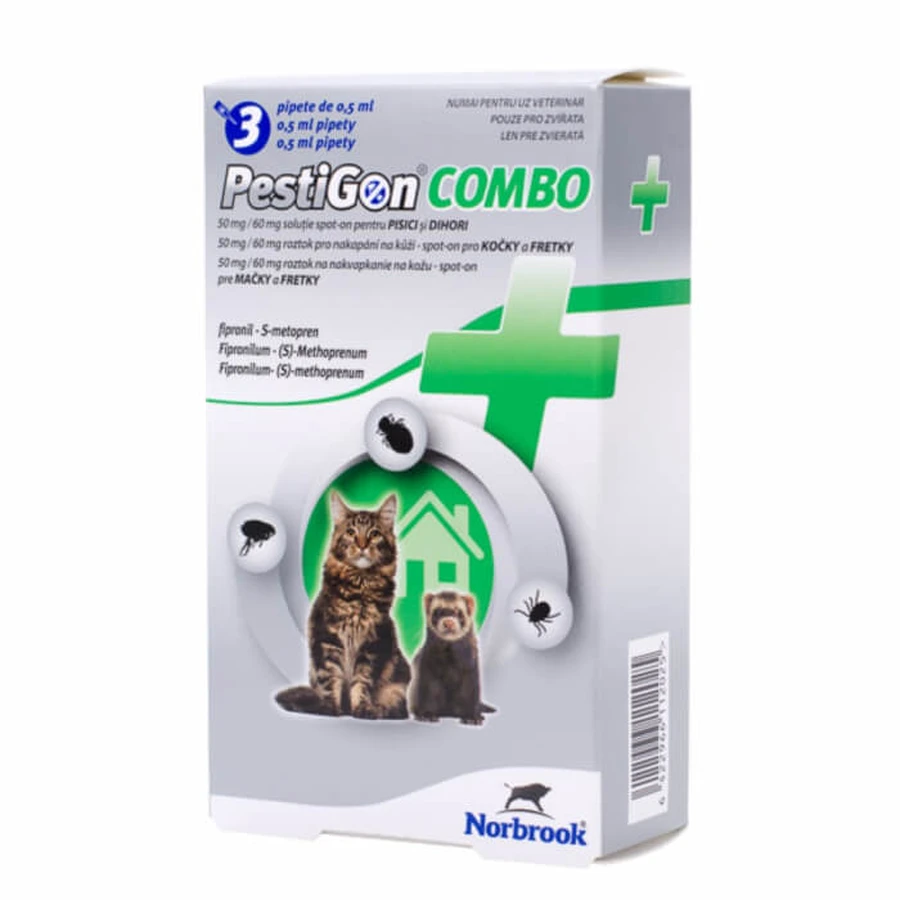 PestiGon Combo Cat 50 mg/60 mg x 3 pipettes