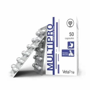 VETAPRO multipro 50caps/cut wsparcie żołądkowo-jelitowe dla psów i kotów