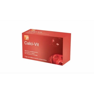 JT- CALCI-VIT para perros y gatos, 60 TABLETAS